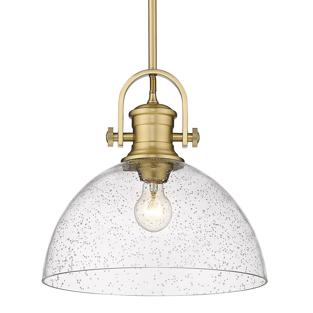 Golden Lighting 3118-L BCB-SD Hines Large Pendant in Brushed Champagne Bronze